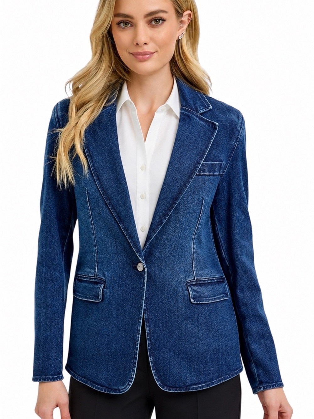 NWT Risen Denim Blazer